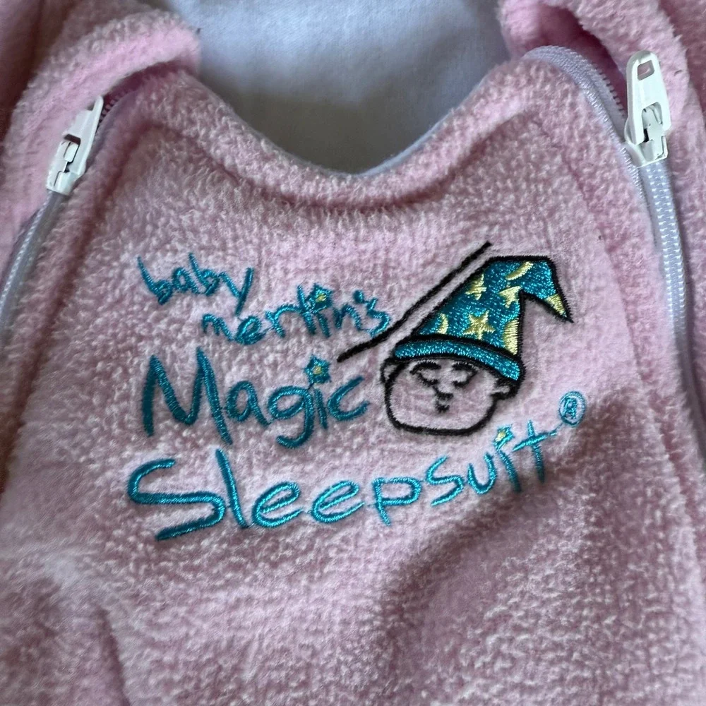 Baby Merlin's Magic Sleepsuit Pink Size‎ Small 3-6 Months 12-18 Lbs Swaddle